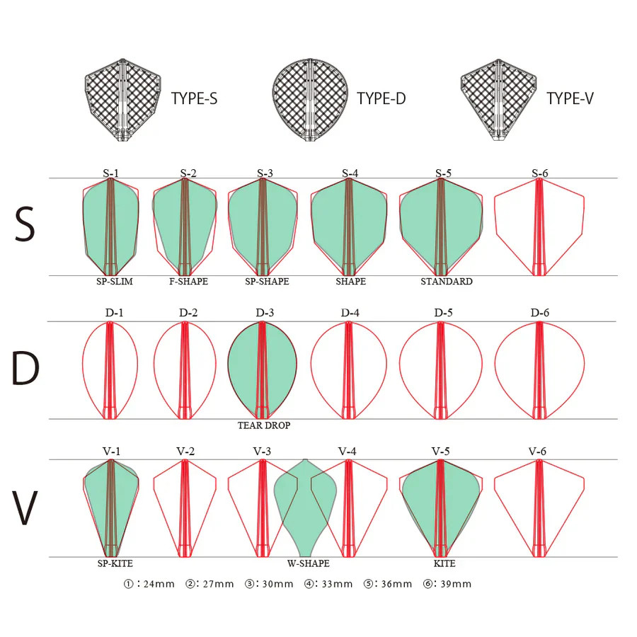 Cosmo Fit Flight Pro Dart Flights - D6 Shape Blue