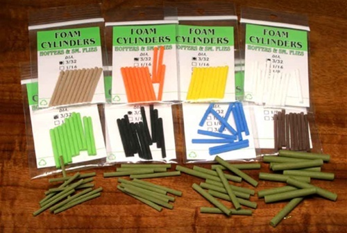 FOAM CYLINDERS Medium 1/8"   Parachute Posts Bodies -- Fly Tying