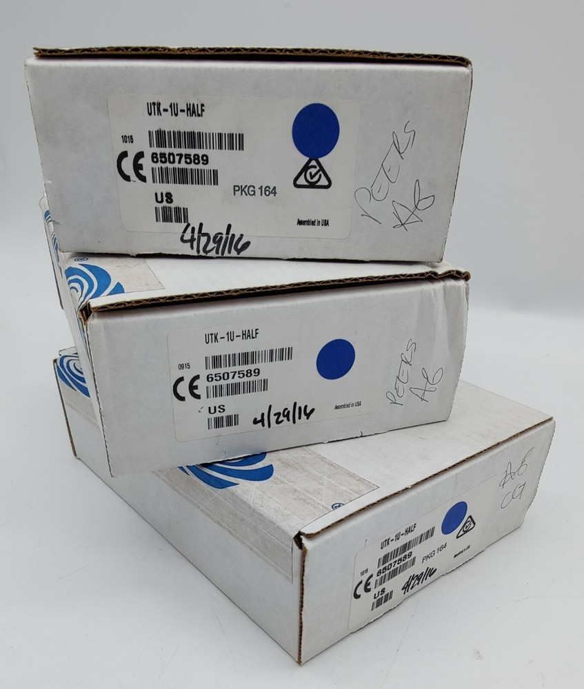 (3) NEW Crestron UTK-1U-HALF Under-Table Mounting Kit for 1RU Half-Width Devices