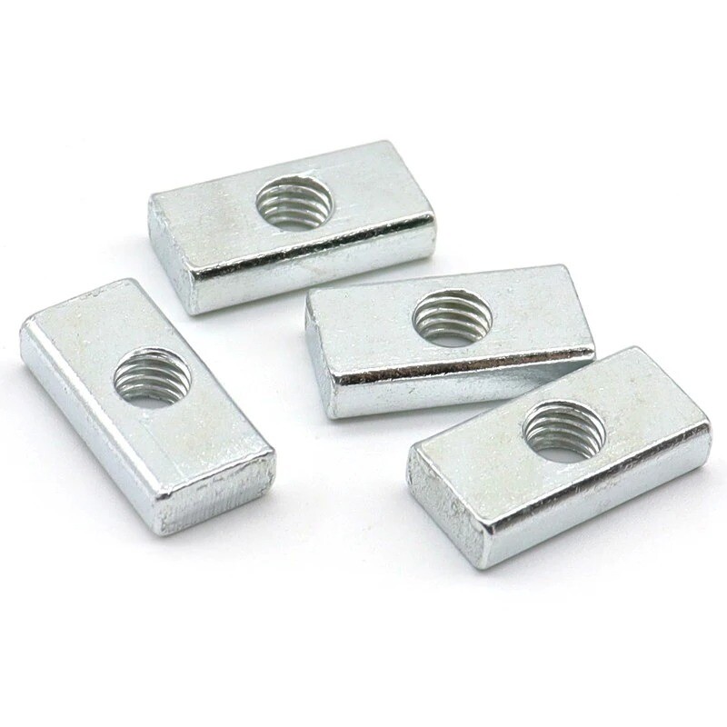 Rectangular Square Thin Nuts Slider Blocks M3 M4 M5 M6 M8 for Aluminum Accessory