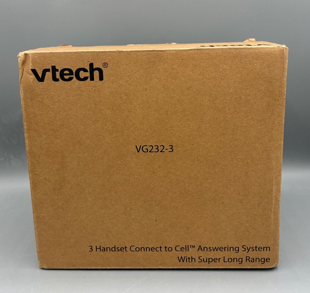 VTech: VG232-3, Answering System, 3 Handset, Connect to Cell, w/Super Long Range
