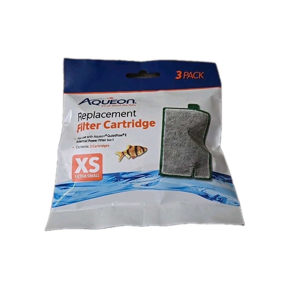 Aqueon QuietFlow Replacement Filter Cartridge X-Small 3 pack Ships Fast