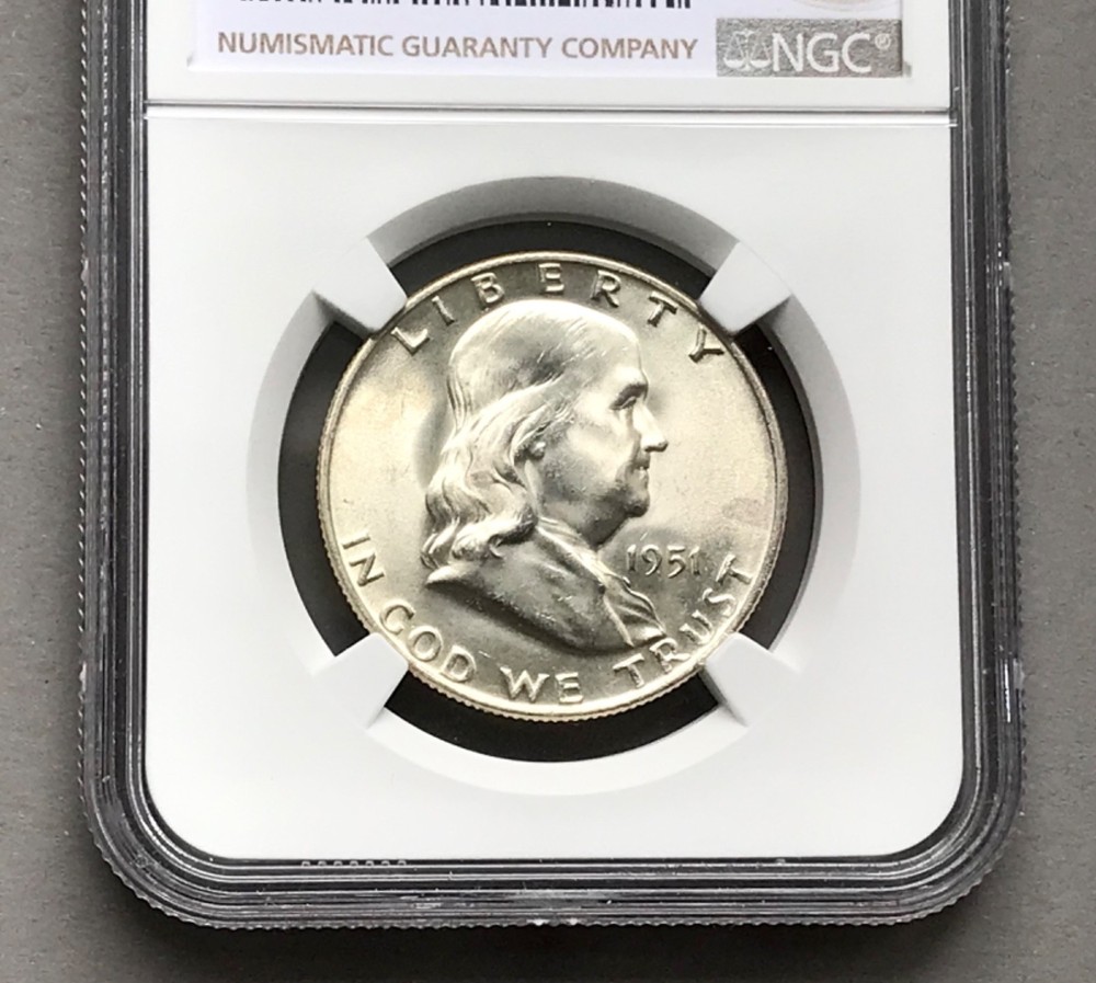1951D Franklin NGC MS65FBL