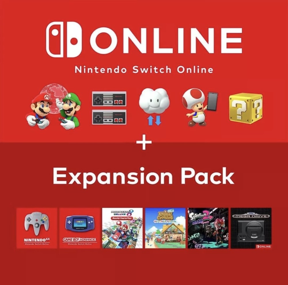 Nintendo Switch Online + Expansion Pack • 12 Month Membership
