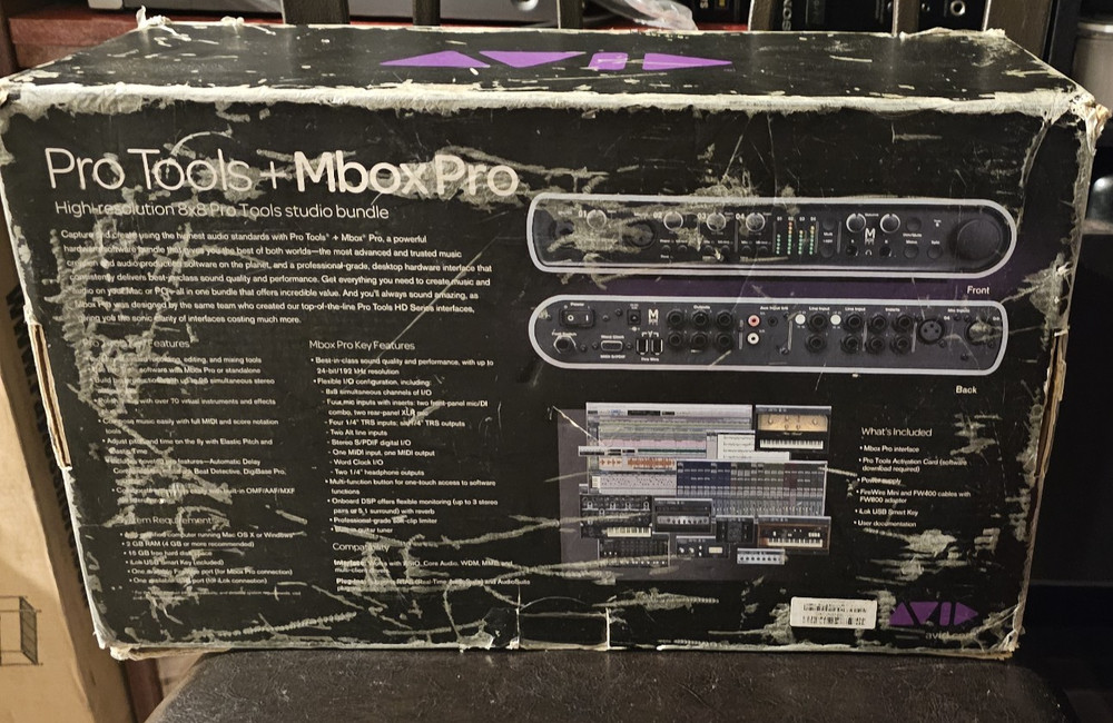 M-BOX 3 PRO/PC FIREWIRE CARD/6 Cables