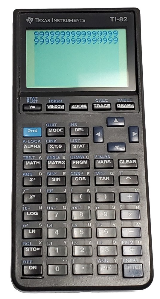 Texas Instruments TI-82 Graphing Calculator w/ Cover TESTED & WORKING - READ
