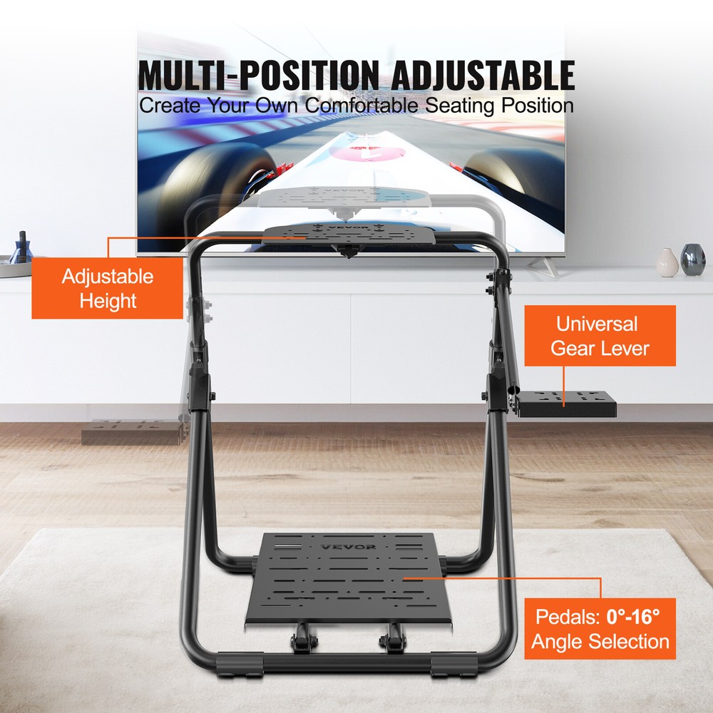 VEVOR Foldable Racing Steering Wheel Stand Height Adjustable Logitech Portable