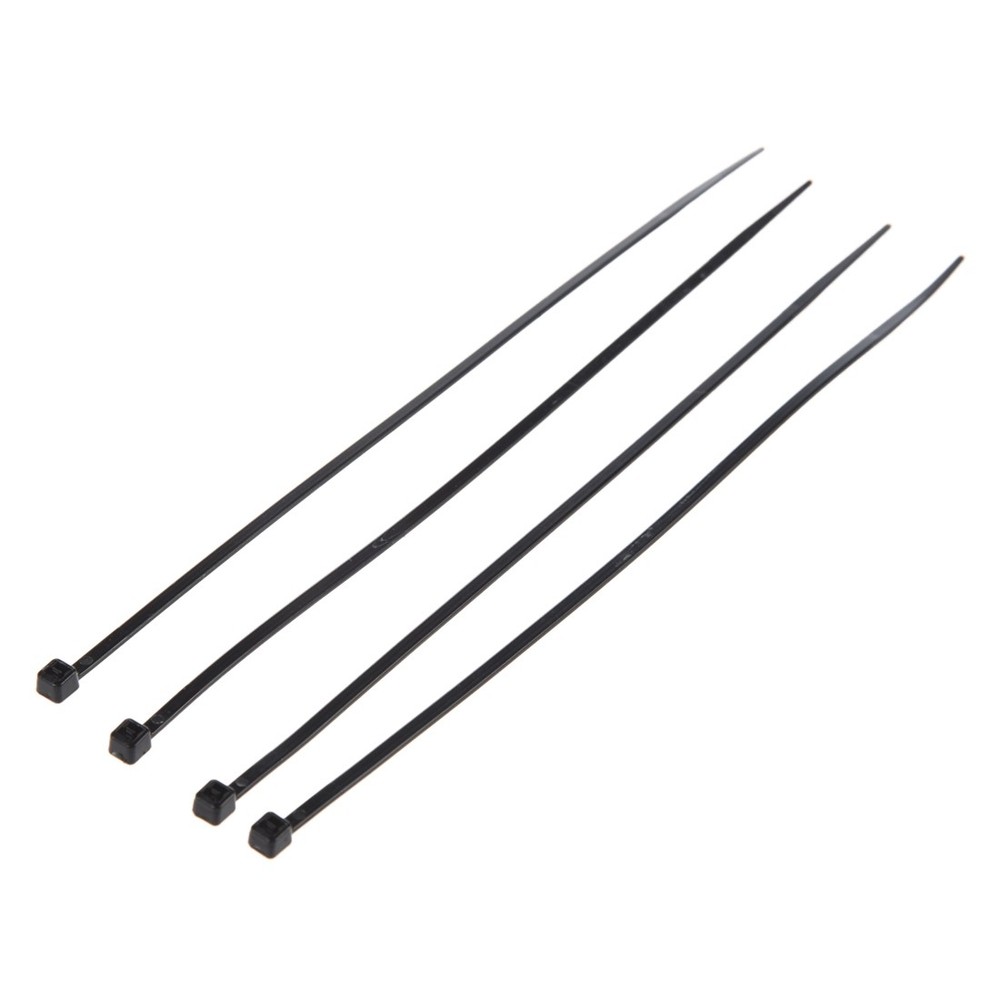 (R) 8" Plastic Cable Zip Ties 100-Pack (Black) N2S45972