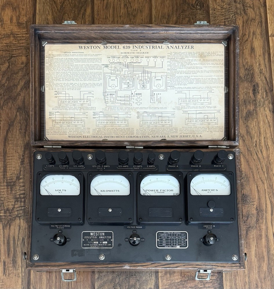 Untested — Weston Model 639 Industrial Analyzer Type 2 — Must Read Description