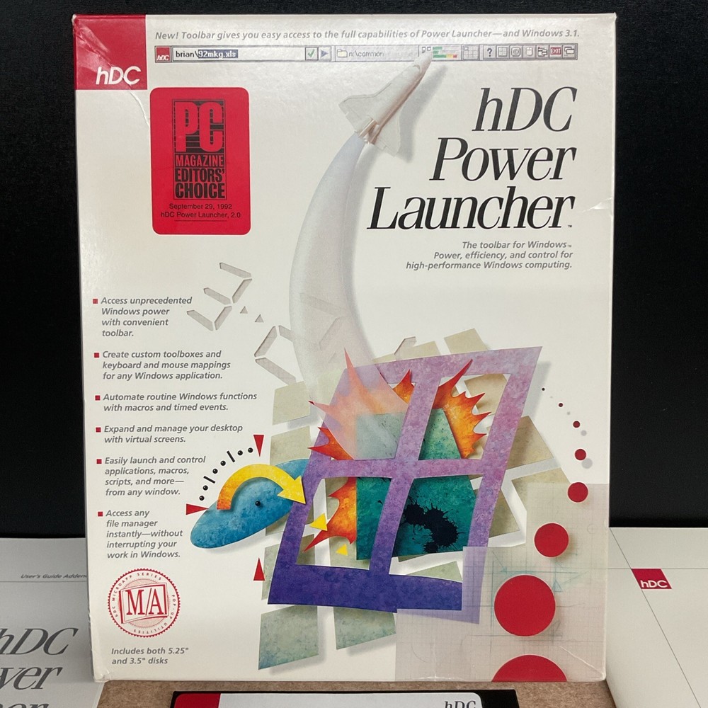 hDC Power Launcher Big Box PC Software The Toolbar for Windows computer