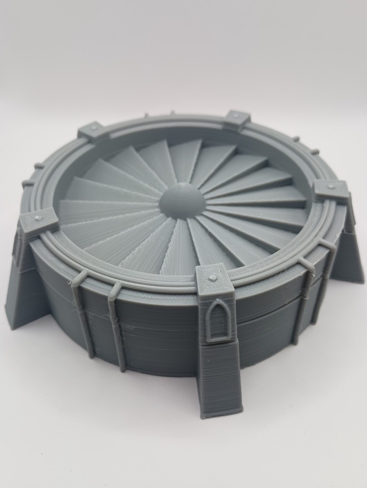 3D Printed Sci-Fi Turbine / Dice Tray (28mm-32mm Scale)