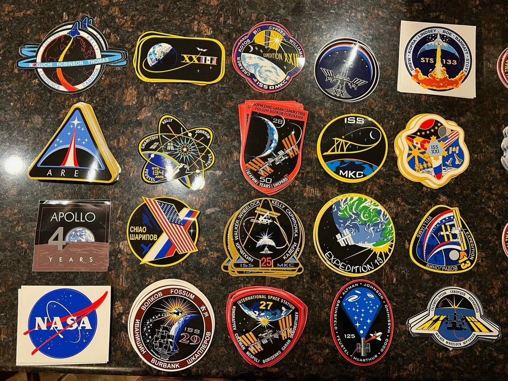NASA VINAL STICKERS, Random Lot of 10 Different Stickers