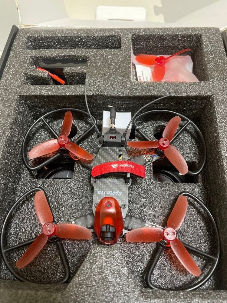 Walkera Rodeo110 Drone Bundle W/ Fpv Goggles Devo7 Transmitter Rc Quadcopter Kit