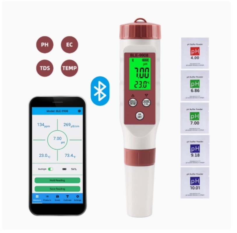 High Precision Ph Acidity Alkalinity Salinity Hydrometer Breeding Test Pen