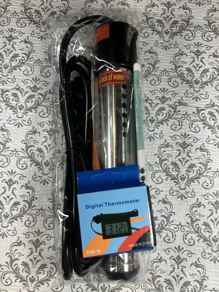 2000W Immersion Water Heater Portable Bucket Heater with Digital LCD Thermome...