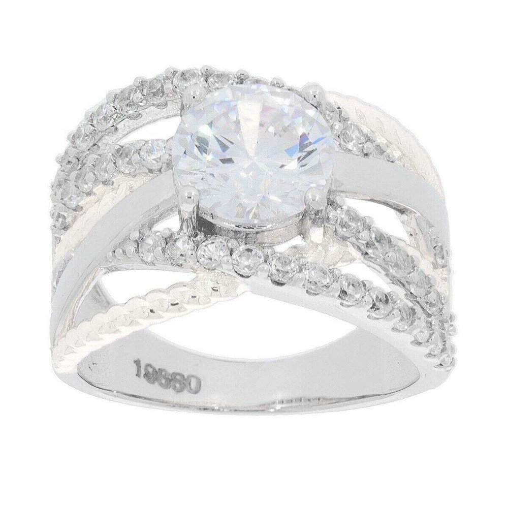 Sterling Silver Semi Mount Ring Setting Round RD 8.5x8.5mm