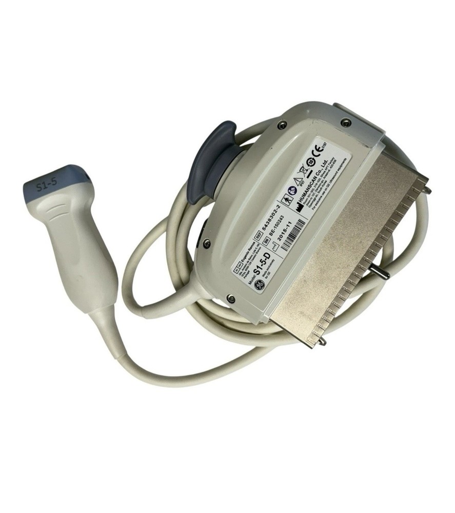GE Model S1-5-D Phased Array Ultrasound Transducer Probe