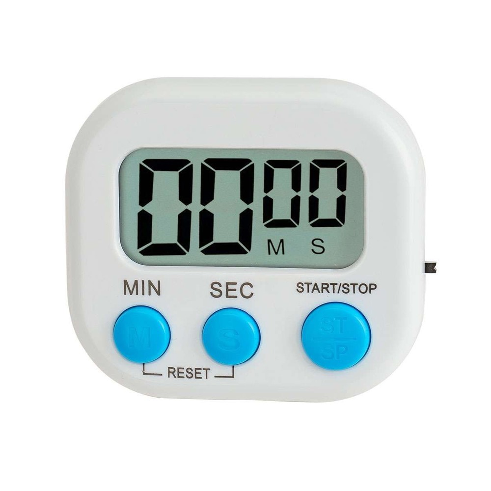 4x Digital Kitchen Timer Magnetic LCD Countdown Stopwatch With Stand Alarm Clock