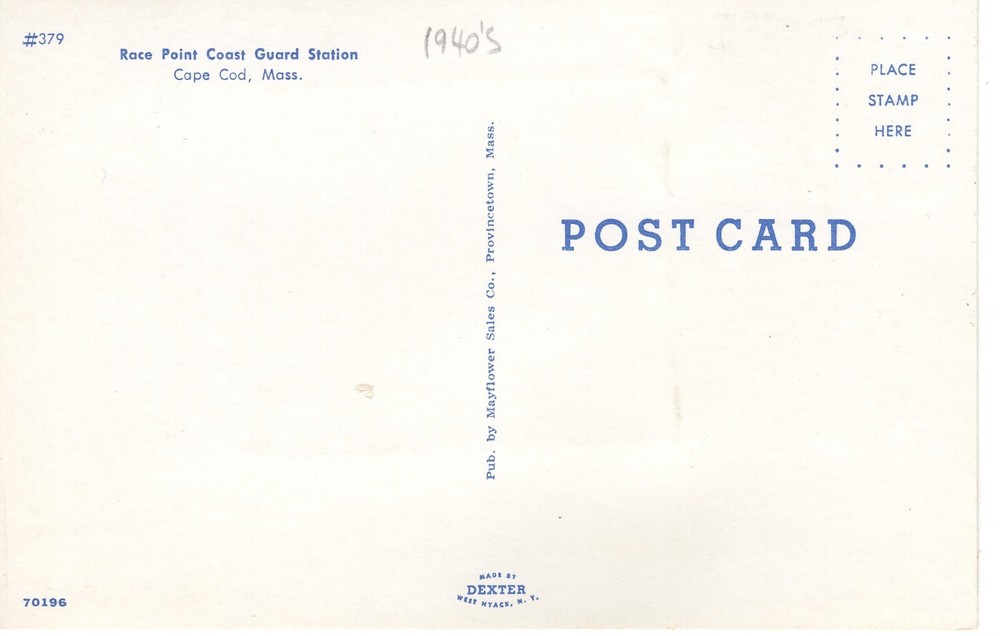 RACE POINT COAST GUARD STATION, CAPE COD, MA - PC5595