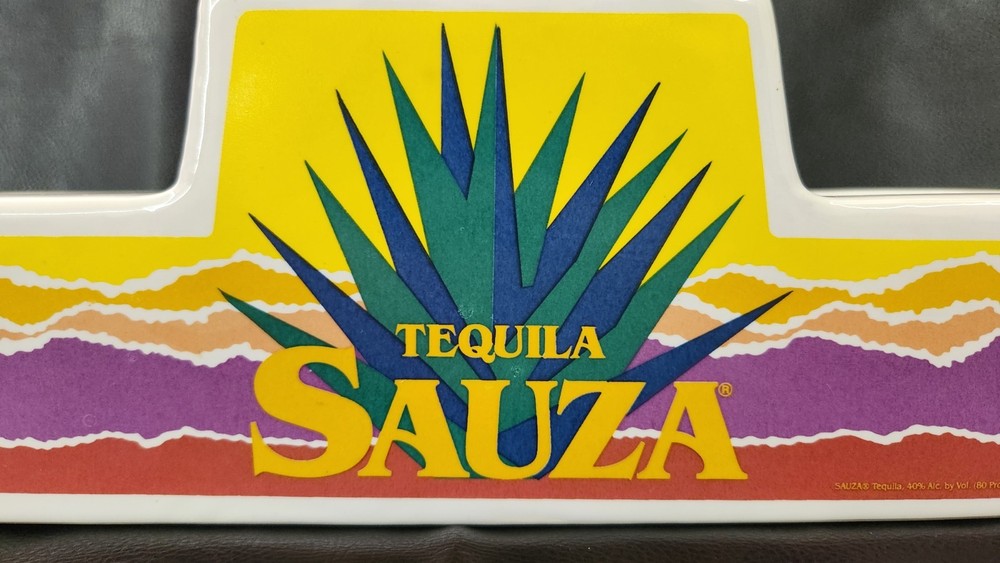 SAUZA Tequila Ceramic 3 Section Bottle Display Holder Glorifier Shelf GIFT