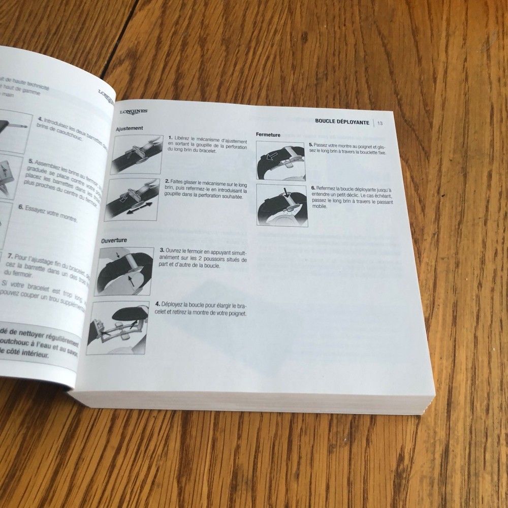 Longines Watches: Instructions For Use: Mode D'Emploi