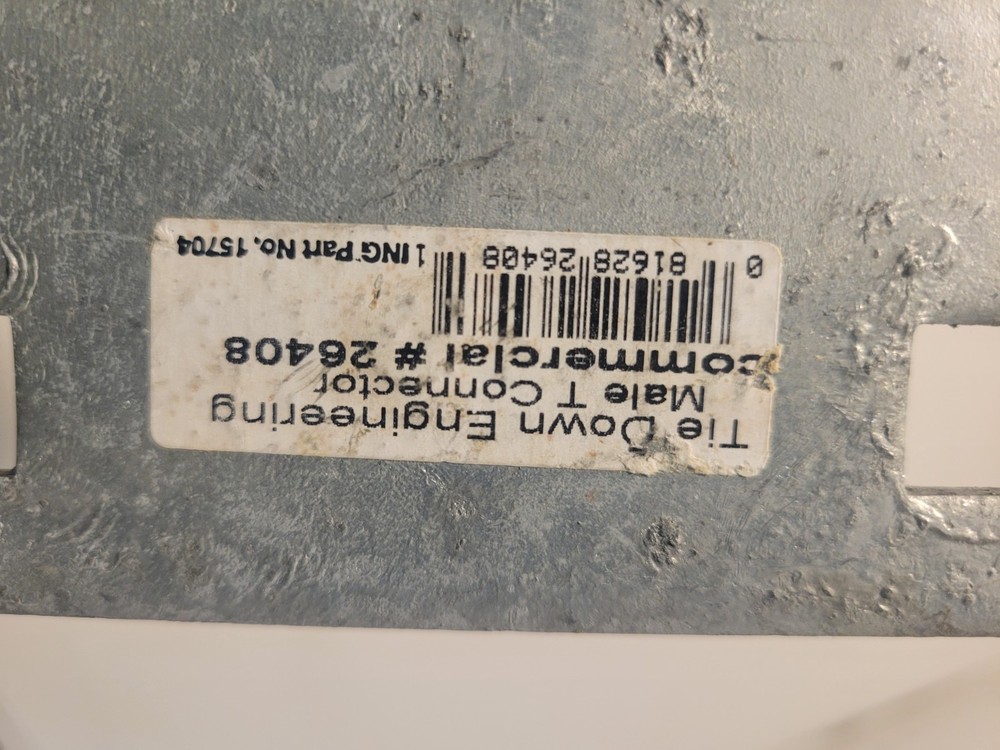 Tie Down Male T-Connector #26408 - NEW