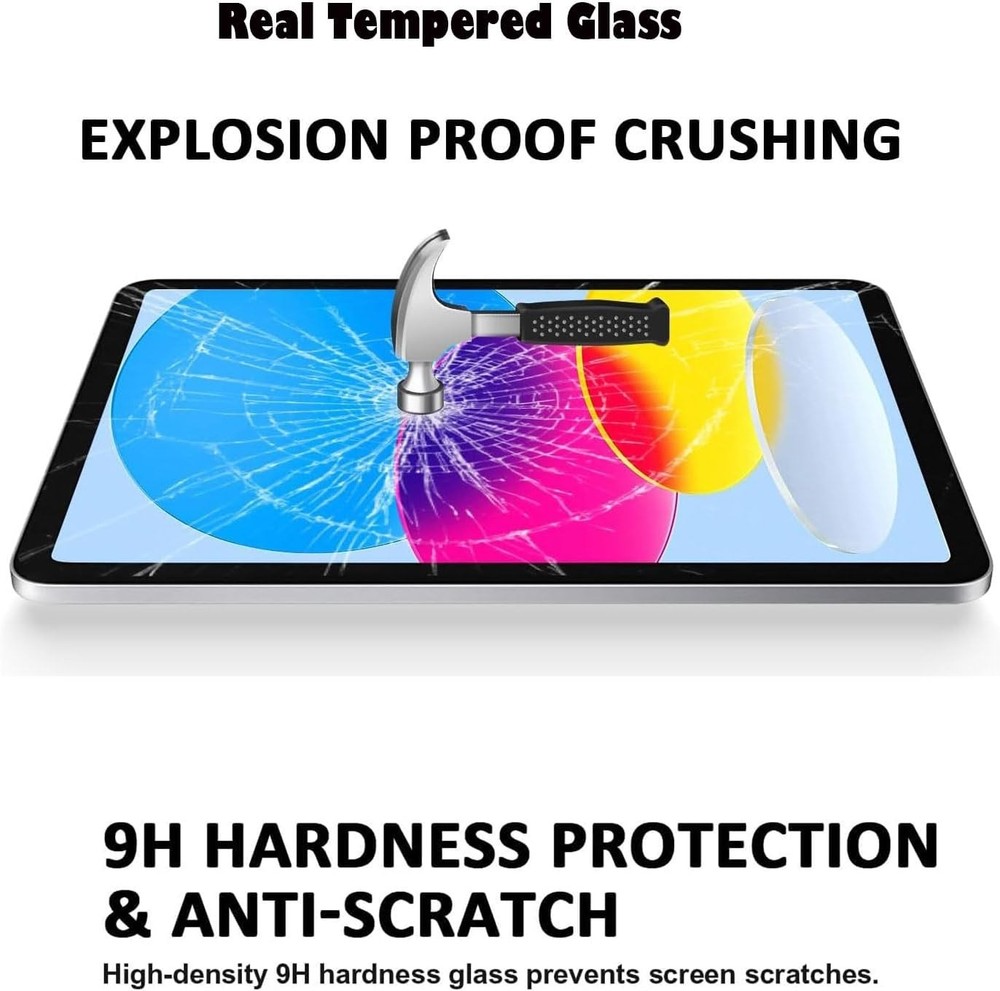 Tikeda Screen Protector For Ipad A16 2025 11th/10th Generation 2022 Clear