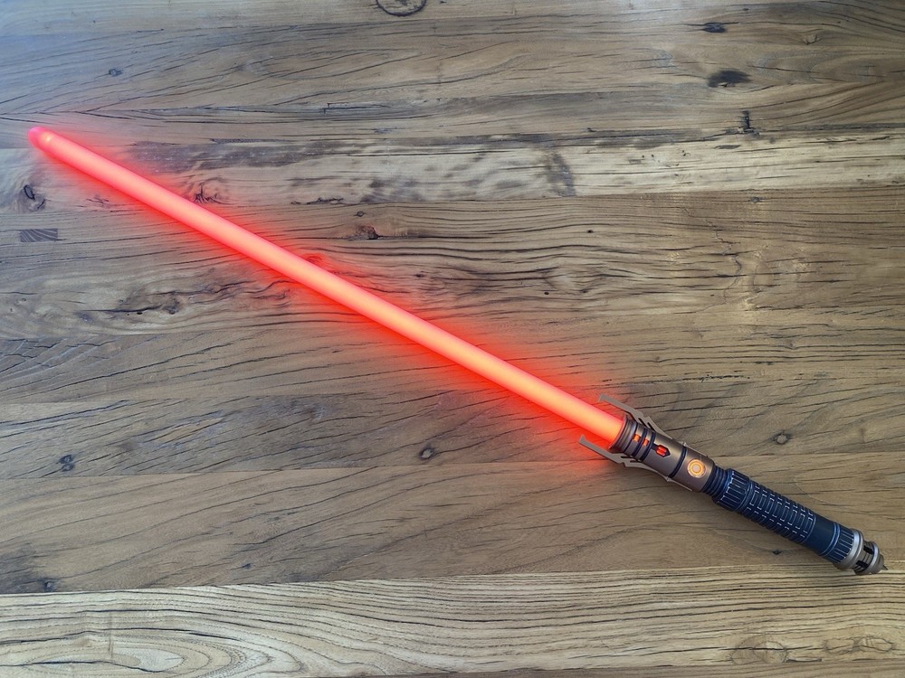 Sabertrio Daemos Custom Light Saber Installed Red Colored Ignition Button CFX