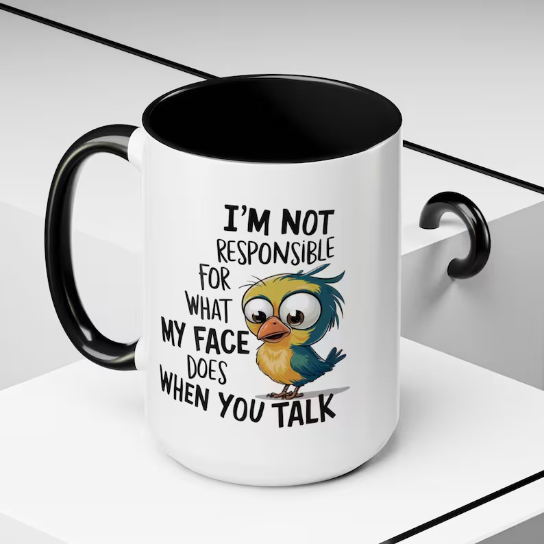 Funny Bird Lover Mug Cute Coffee Cup Gift