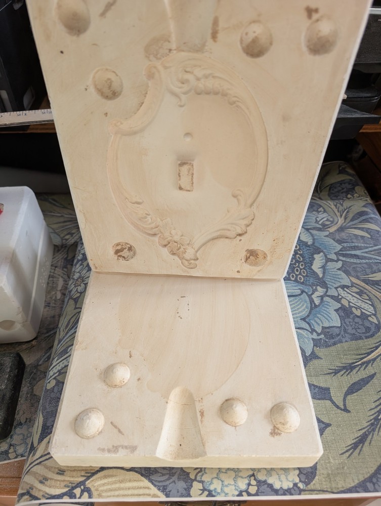 Pretty Light switch Cover Vintage Slip Casting Ceramic Mold