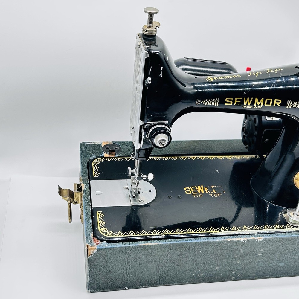 Sewmor Sewing Machine Model 303 Featherlight Portable + Case (Not working?)