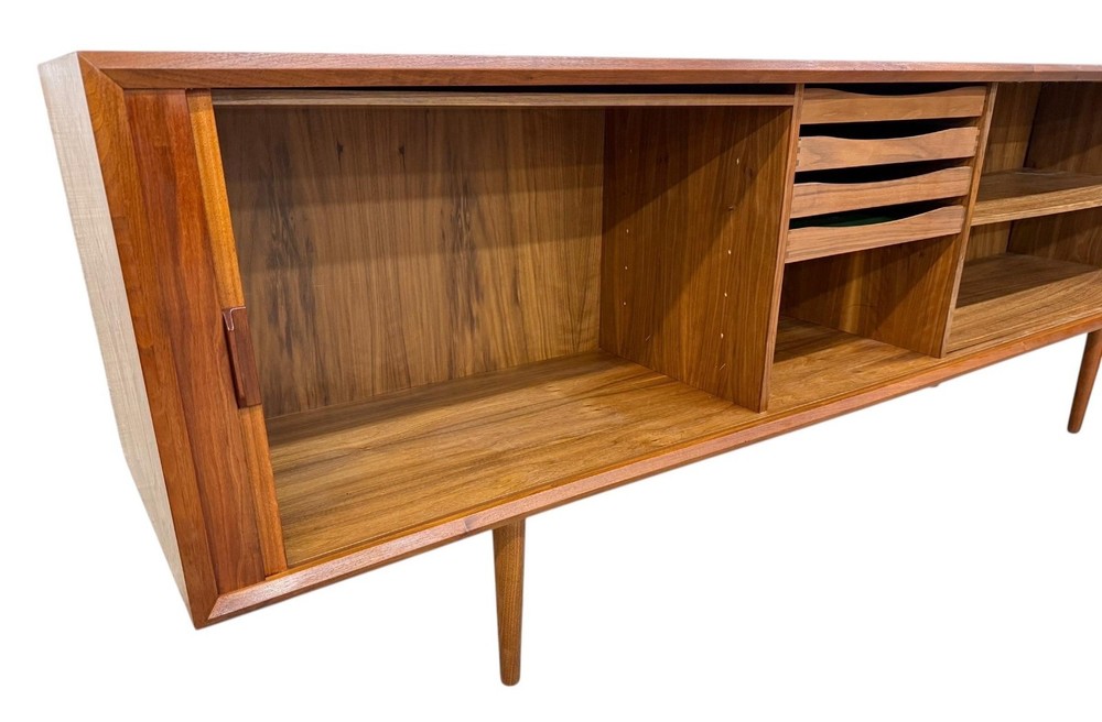 Mid-Century Danish Modern Teak Tambour Sideboard