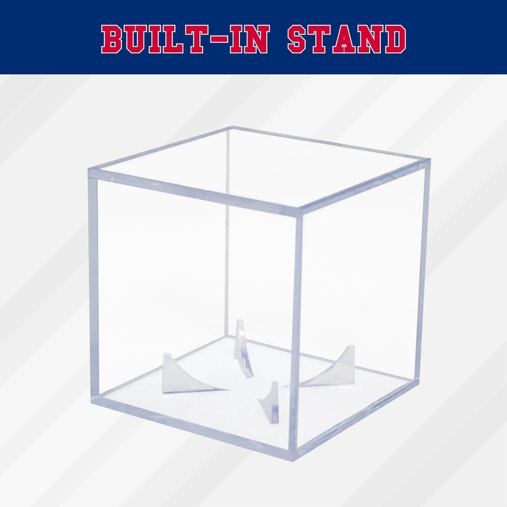 2 Count Baseball Cube - Crystal Clear UV Protected Acrylic Display Case Box -...