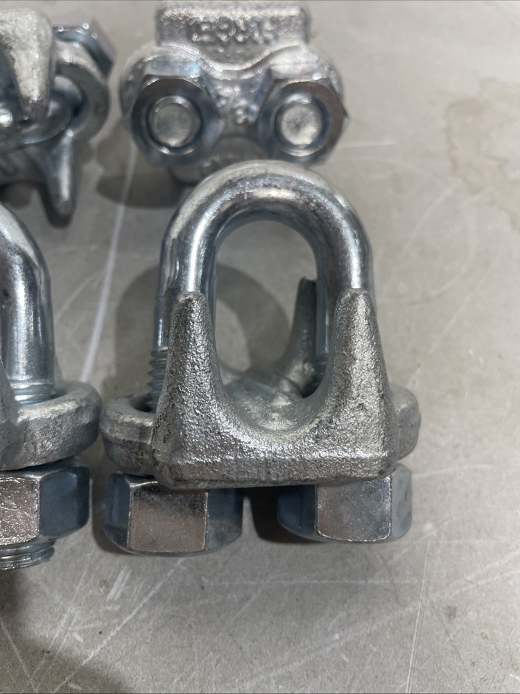 10 Pack 3/4" Galvanized Drop Forged Wire Rope Clips