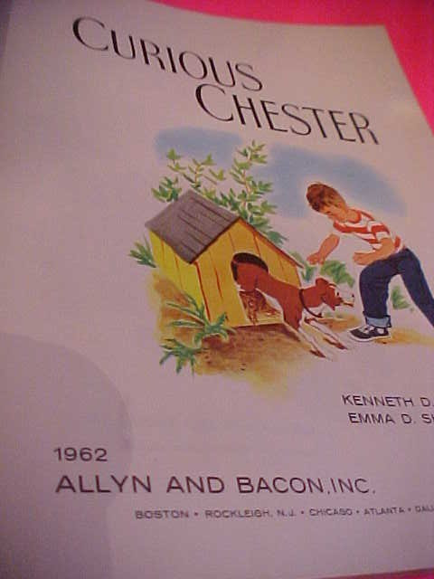 VINTAGE "CURIOUS CHESTER" soft cover 1962 Workbook