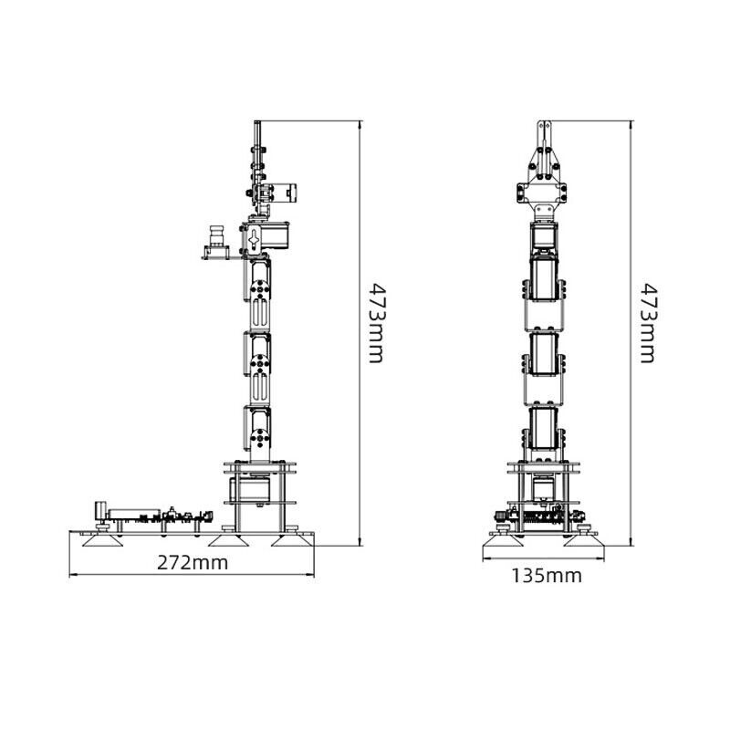 DOFBOT 6DOF Robot Arm Kit Mechanical Arm AI Visual Recognition for Raspberry Pi