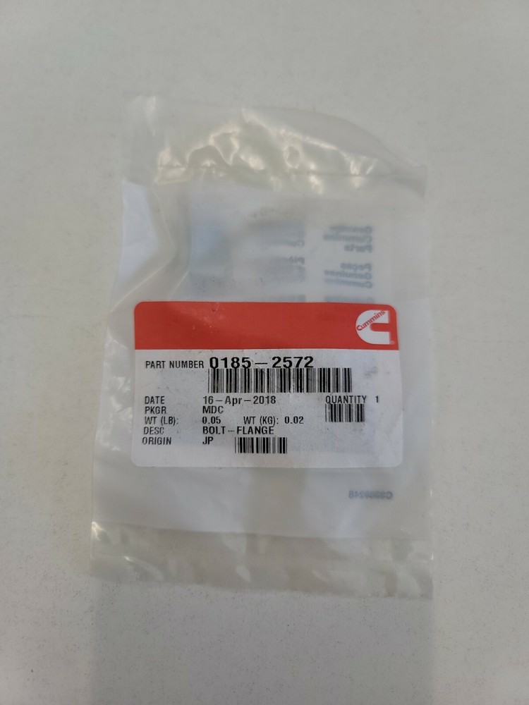 0185 2572 Cummins Flange Bolt