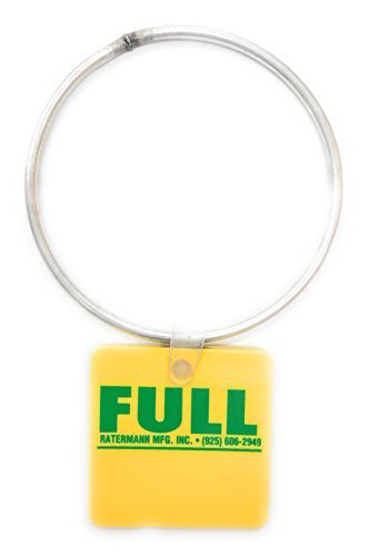 Cylinder Tank Status Tags - EMPTY or FULL with 3" Steel Ring