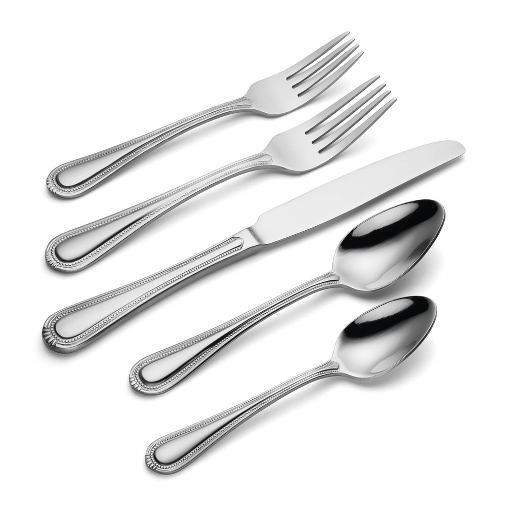 Oneida Silverware Set For 8, Countess 45-Piece Everyday Flatware Set with