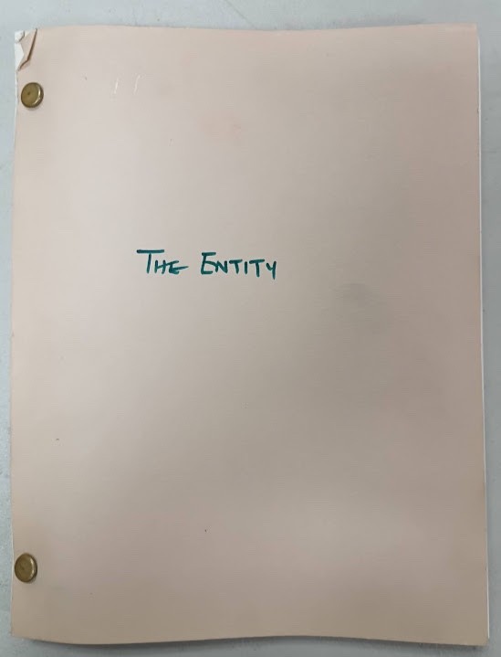 Vintage Original Script The Entity Barbara Hershey Frank DeFilitta 1982 Horror
