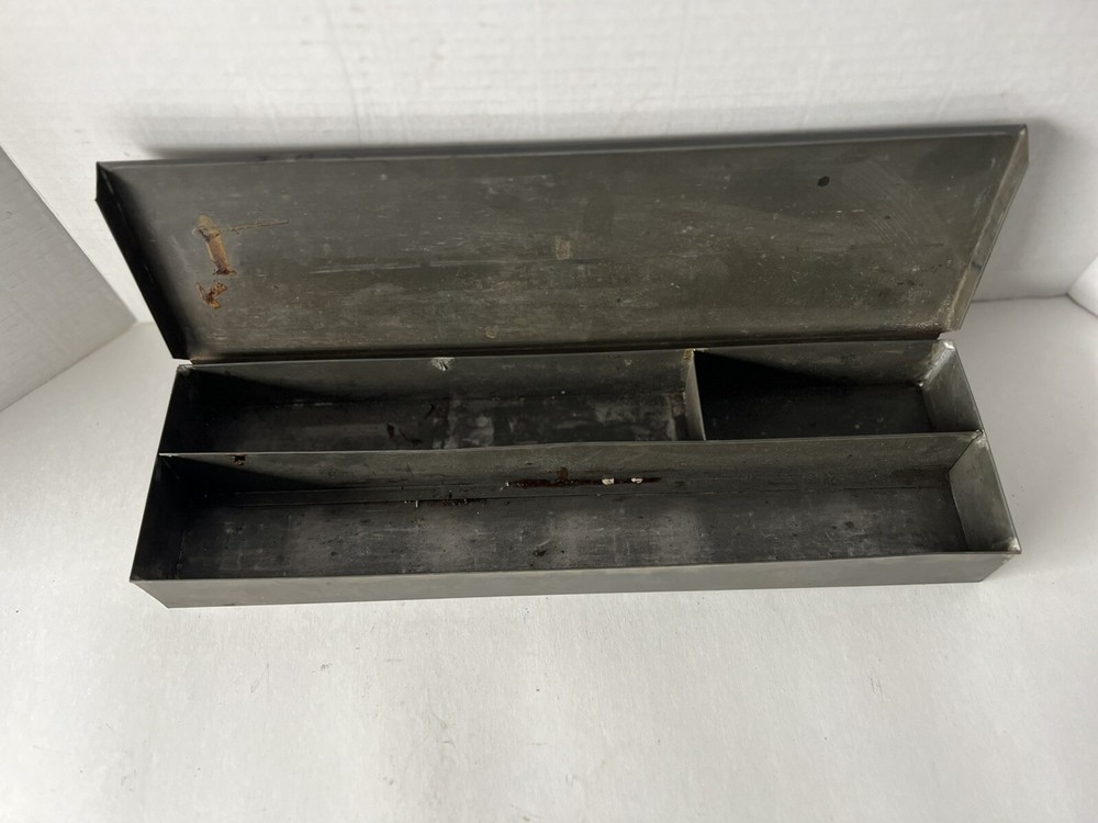 Vintage 3 Compartment Divider Metal Drawer