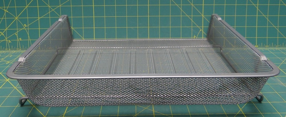Silver Wire Desktop Stackable Document Letter Organizer, Side Load