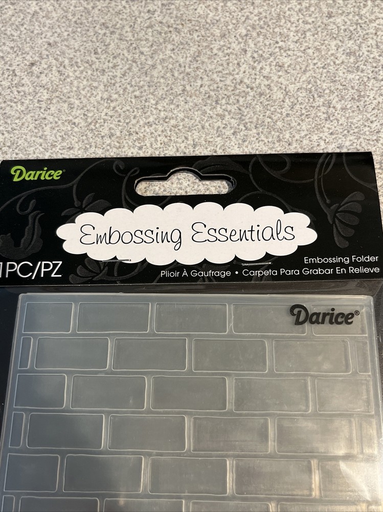 Darice Embossing Folder - Brick Background - 1 Pc - New - 2013