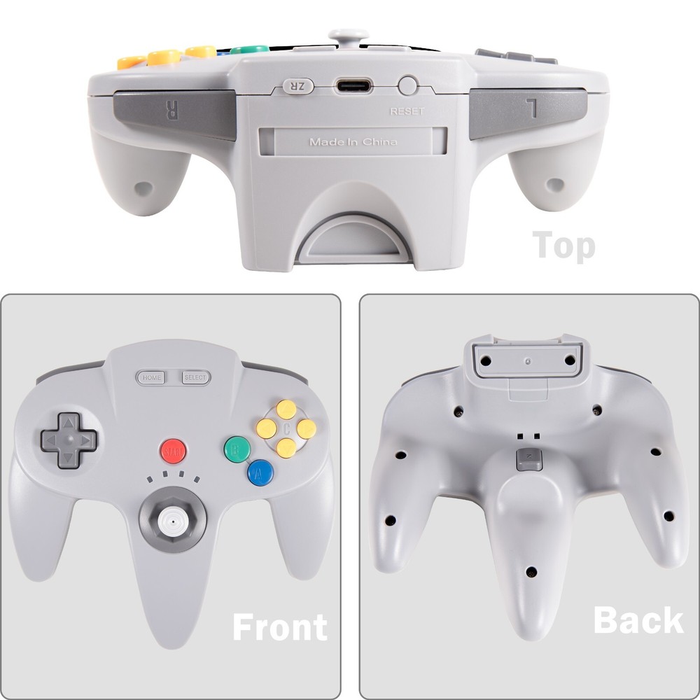 Wireless N64 Switch Online Controller for PC Windows Laptop iOS Mac Raspberry Pi