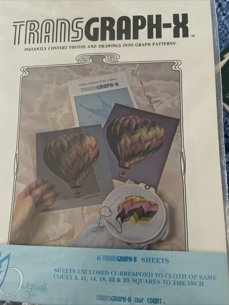 Transgraph-X 6 Sheets Design Your Own Counted Needleart