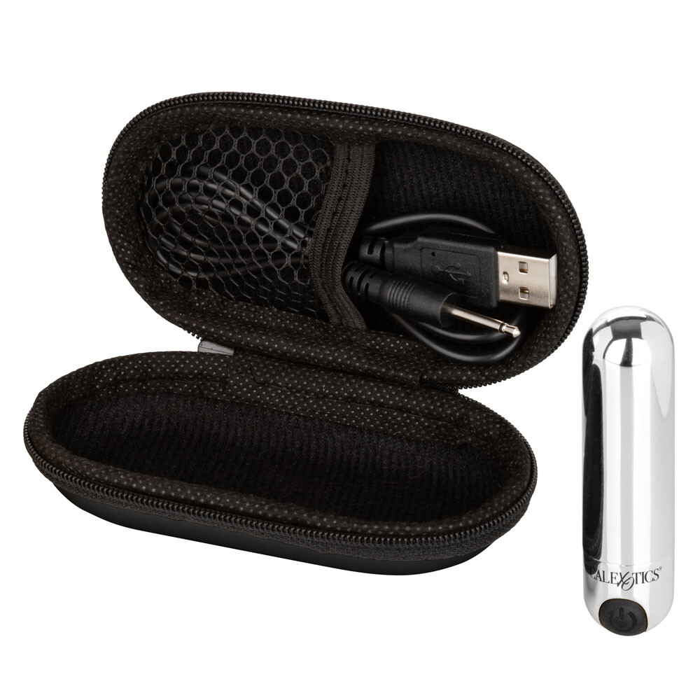 CalExotics Hideaway Bullet Rechargeable Vibrator Vibe Silver