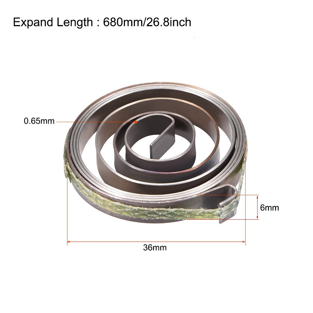2pcs 26.8" Drill Press Spring Quill Feed Return Coil Spring Assembly