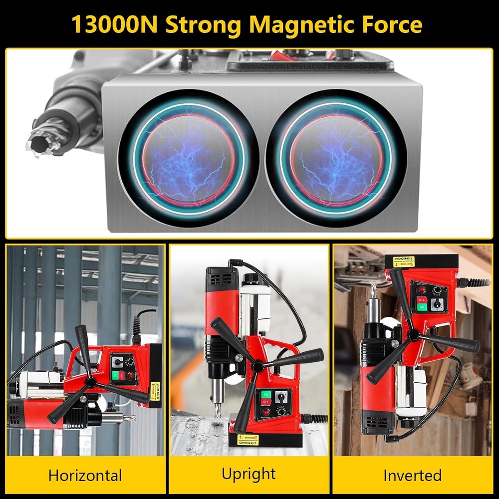 Mag Drill Press, 2" Boring Diameter 50 Single Track Speed ​​​​Adjustable Power