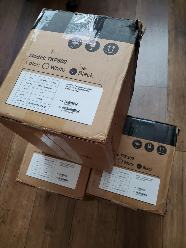 ONE(1) TOAST Flex POS Dot Matrix Kitchen Printer TKP300- USB / Ethernet / Serial