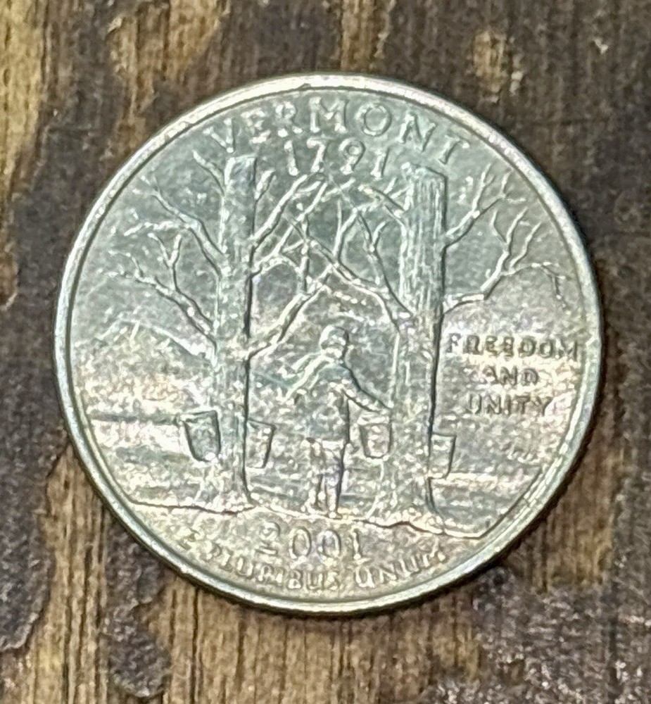 Vermont State Quarter 2001 D